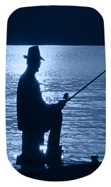 DAROYAL 320 BL Gone Fishing (Dock) Blue